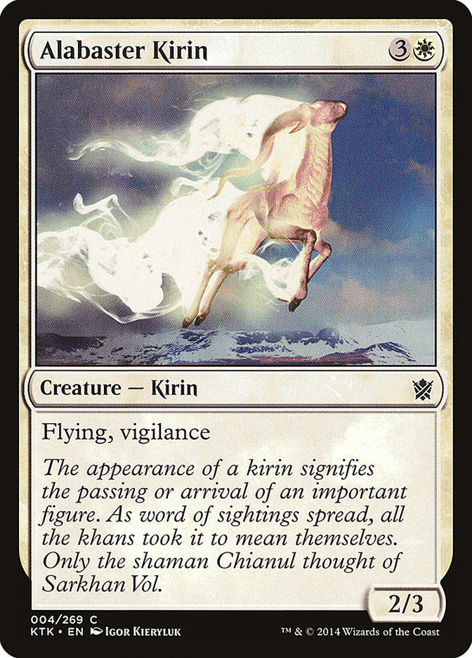 Alabaster Kirin [Khans of Tarkir] MTG Single Magic: The Gathering    | Red Claw Gaming