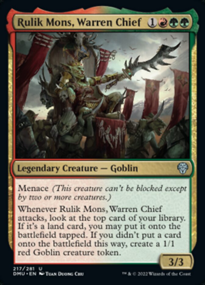 Rulik Mons, Warren Chief [Dominaria United] MTG Single Magic: The Gathering    | Red Claw Gaming