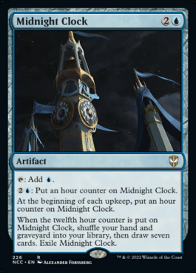 Midnight Clock [Streets of New Capenna Commander] MTG Single Magic: The Gathering    | Red Claw Gaming