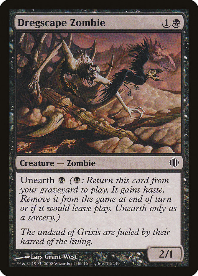 Dregscape Zombie [Shards of Alara] MTG Single Magic: The Gathering    | Red Claw Gaming