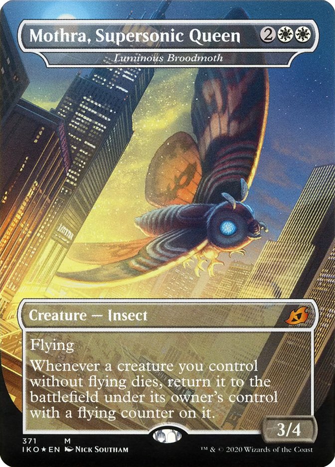 Luminous Broodmoth - Mothra, Supersonic Queen (Godzilla Series) [Ikoria: Lair of Behemoths] MTG Single Magic: The Gathering    | Red Claw Gaming
