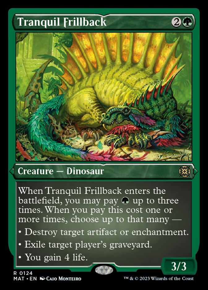 Tranquil Frillback (Foil Etched) [March of the Machine: The Aftermath] MTG Single Magic: The Gathering    | Red Claw Gaming
