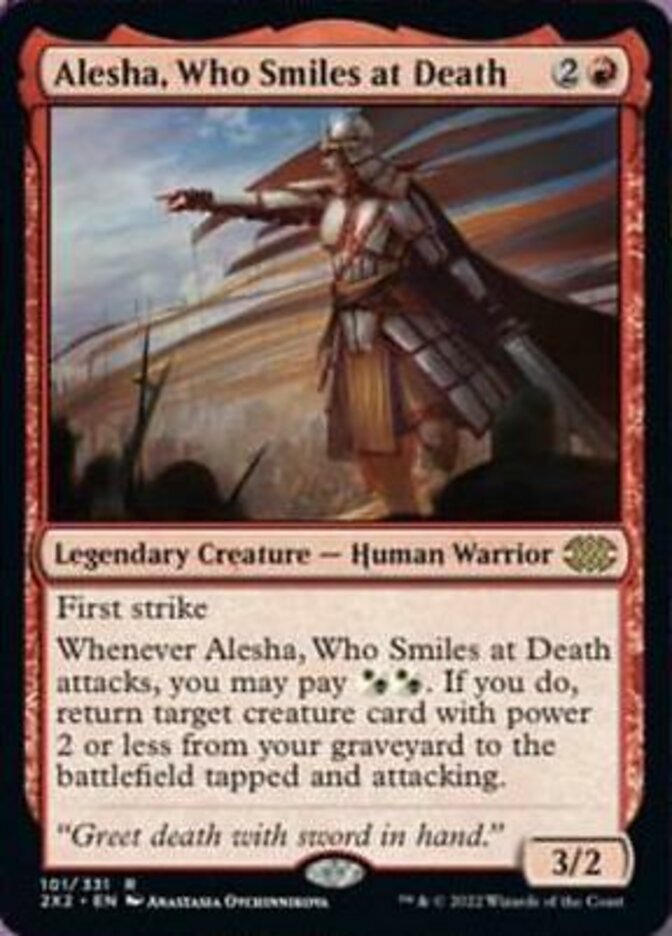 Alesha, Who Smiles at Death [Double Masters 2022] MTG Single Magic: The Gathering    | Red Claw Gaming