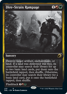 Dire-Strain Rampage [Innistrad: Double Feature] MTG Single Magic: The Gathering    | Red Claw Gaming