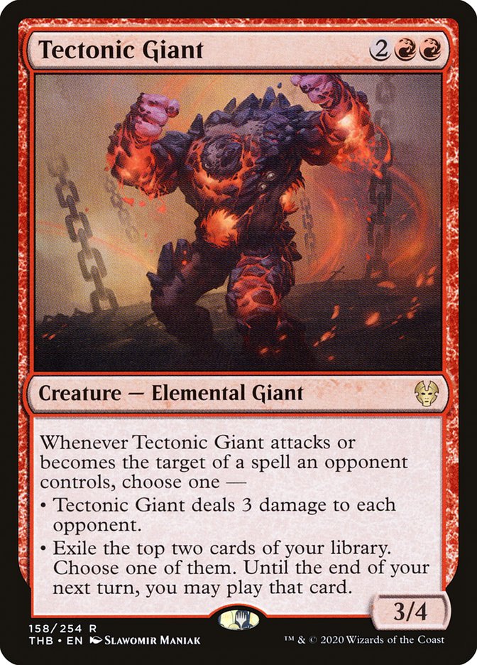 Tectonic Giant [Theros Beyond Death] MTG Single Magic: The Gathering    | Red Claw Gaming