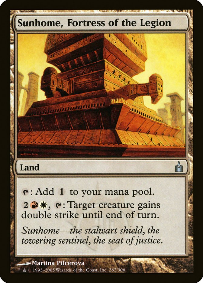 Sunhome, Fortress of the Legion [Ravnica: City of Guilds] MTG Single Magic: The Gathering    | Red Claw Gaming