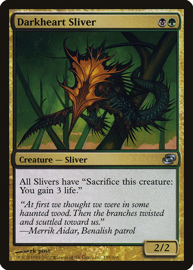 Darkheart Sliver [Planar Chaos] MTG Single Magic: The Gathering    | Red Claw Gaming