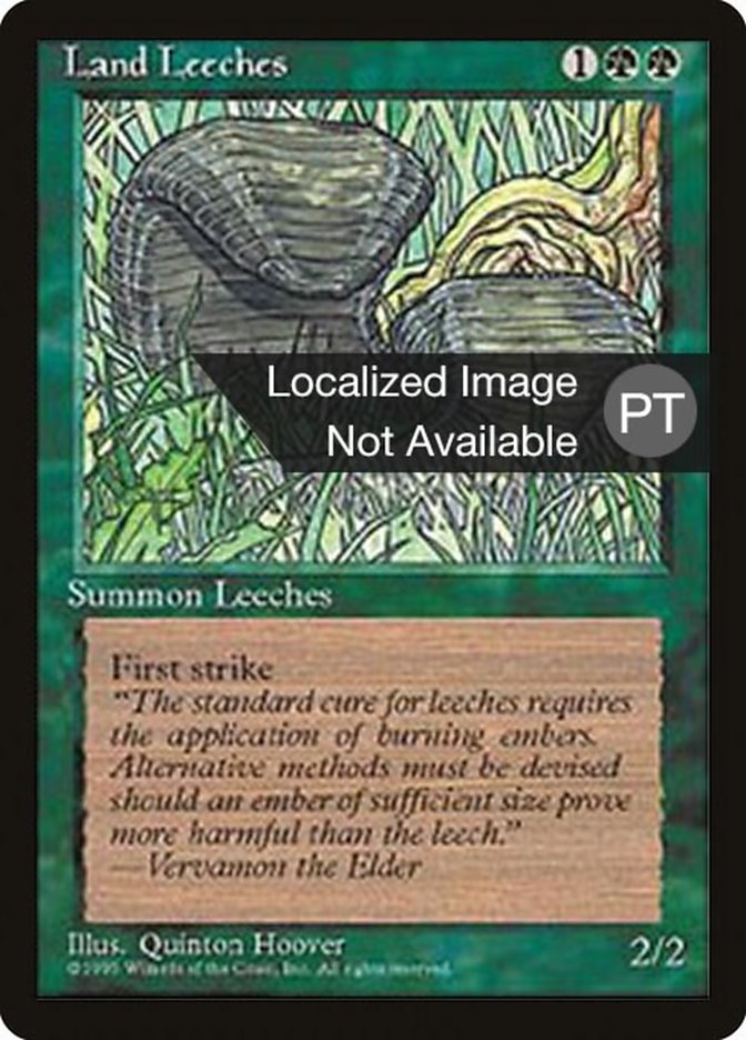 Land Leeches [Fourth Edition (Foreign Black Border)] MTG Single Magic: The Gathering    | Red Claw Gaming