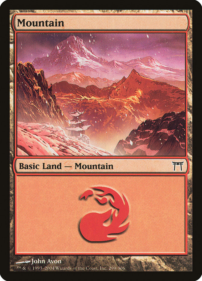 Mountain (299) [Champions of Kamigawa] MTG Single Magic: The Gathering    | Red Claw Gaming