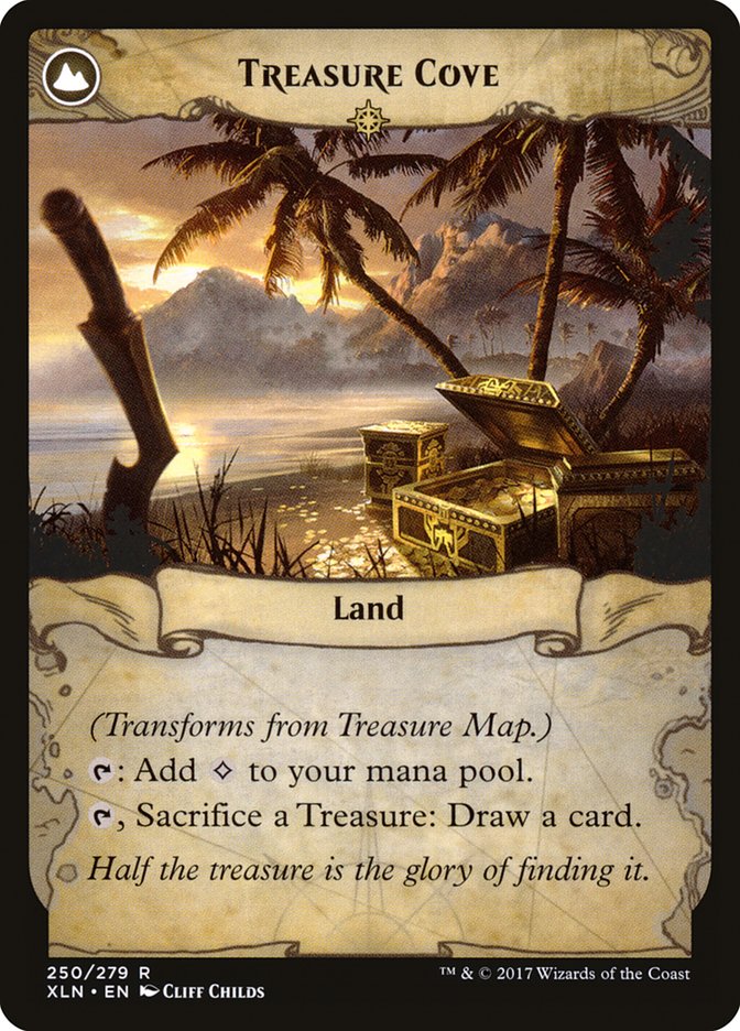 Treasure Map // Treasure Cove [Ixalan] MTG Single Magic: The Gathering    | Red Claw Gaming