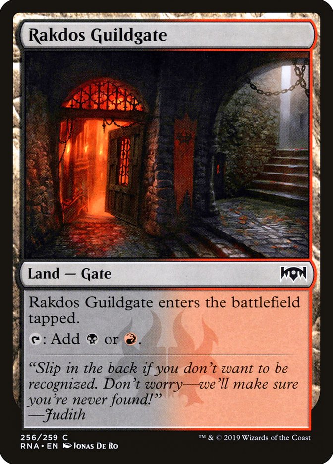 Rakdos Guildgate (256/259) [Ravnica Allegiance] MTG Single Magic: The Gathering    | Red Claw Gaming