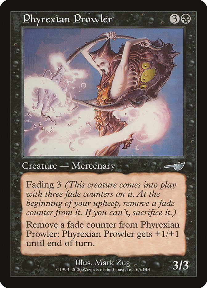 Phyrexian Prowler [Nemesis] MTG Single Magic: The Gathering    | Red Claw Gaming