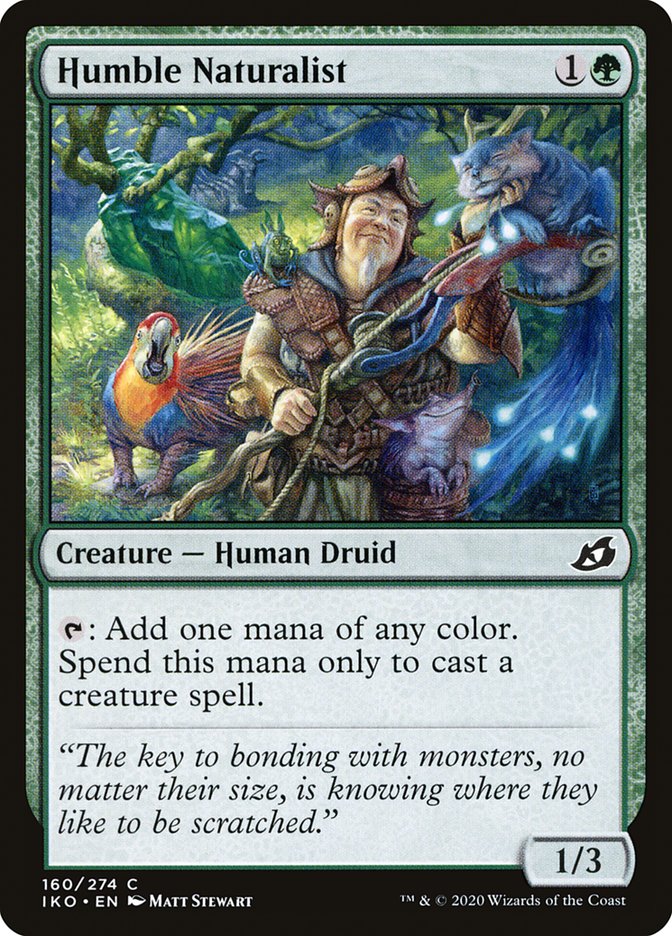Humble Naturalist [Ikoria: Lair of Behemoths] MTG Single Magic: The Gathering    | Red Claw Gaming
