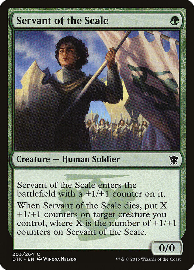 Servant of the Scale [Dragons of Tarkir] MTG Single Magic: The Gathering    | Red Claw Gaming