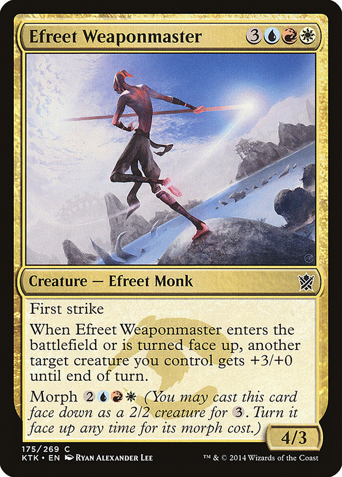 Efreet Weaponmaster [Khans of Tarkir] MTG Single Magic: The Gathering    | Red Claw Gaming
