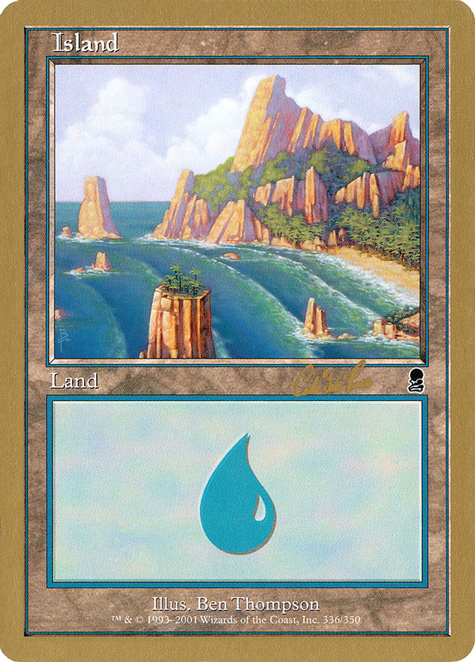 Island (cr336) (Carlos Romao) [World Championship Decks 2002] MTG Single Magic: The Gathering    | Red Claw Gaming