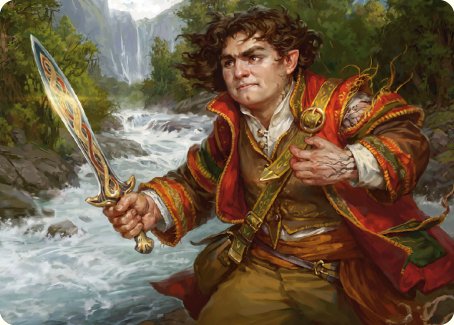 Frodo Baggins Art Card (16/81) [The Lord of the Rings: Tales of Middle-earth Art Series] MTG Single Magic: The Gathering    | Red Claw Gaming