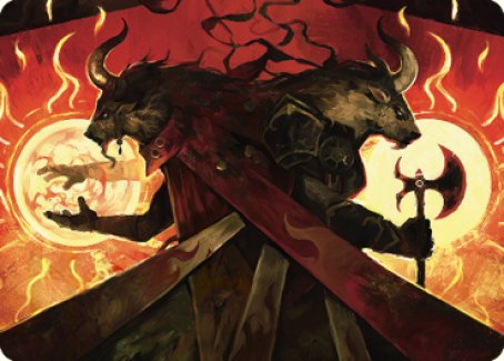 Hurloon Battle Hymn Art Card [Dominaria United Art Series] MTG Single Magic: The Gathering    | Red Claw Gaming