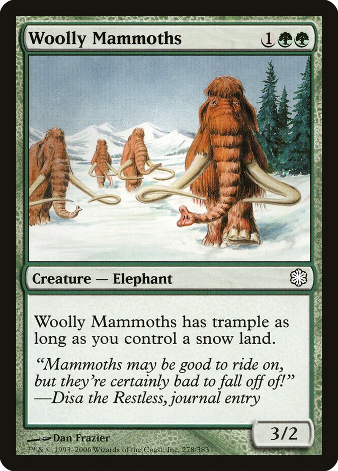 Woolly Mammoths [Coldsnap Theme Decks] MTG Single Magic: The Gathering    | Red Claw Gaming