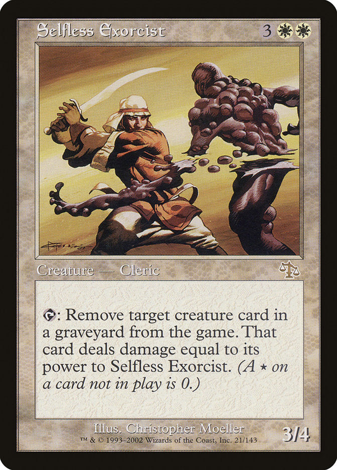 Selfless Exorcist [Judgment] MTG Single Magic: The Gathering    | Red Claw Gaming