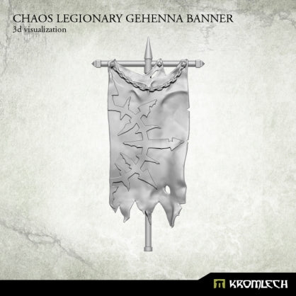Chaos Legionary Gehenna Banner (1) Minatures Kromlech    | Red Claw Gaming