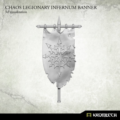Chaos Legionary Infernum Banner (1) Minatures Kromlech    | Red Claw Gaming