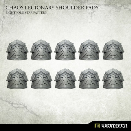 Chaos Legionary Shoulder Pads: Eightfold Star (10) Minatures Kromlech    | Red Claw Gaming