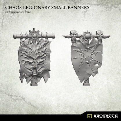Chaos Legionary Small Banners (2) Minatures Kromlech    | Red Claw Gaming