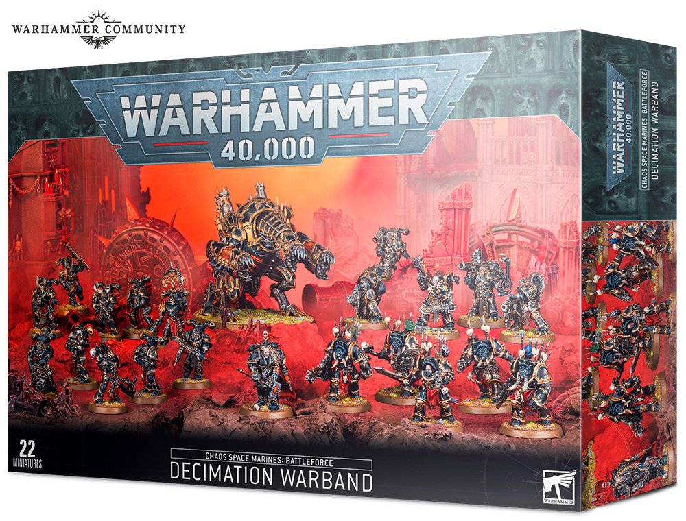 CHAOS SPACE MARINES: DECIMATION WARBAND Chaos Space Marines Games Workshop    | Red Claw Gaming