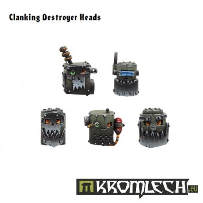 Clanking Destroyer Heads (10) Minatures Kromlech    | Red Claw Gaming