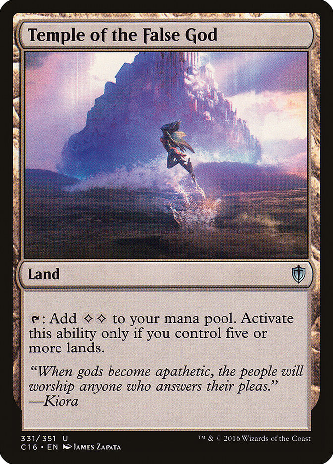 Temple of the False God [Commander 2016] MTG Single Magic: The Gathering    | Red Claw Gaming