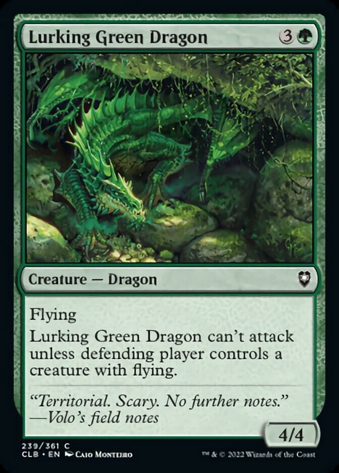 Lurking Green Dragon [Commander Legends: Battle for Baldur's Gate] MTG Single Magic: The Gathering    | Red Claw Gaming