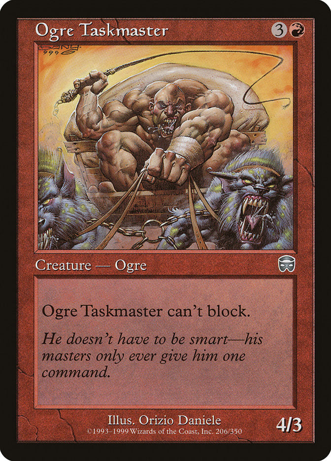Ogre Taskmaster [Mercadian Masques] MTG Single Magic: The Gathering    | Red Claw Gaming