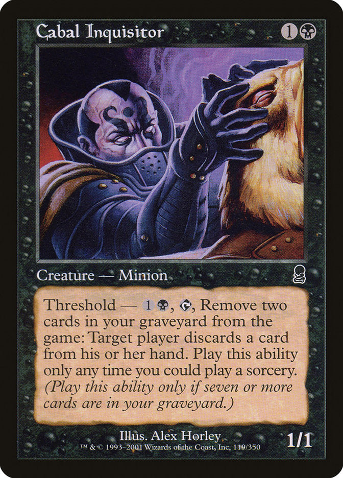 Cabal Inquisitor [Odyssey] MTG Single Magic: The Gathering    | Red Claw Gaming