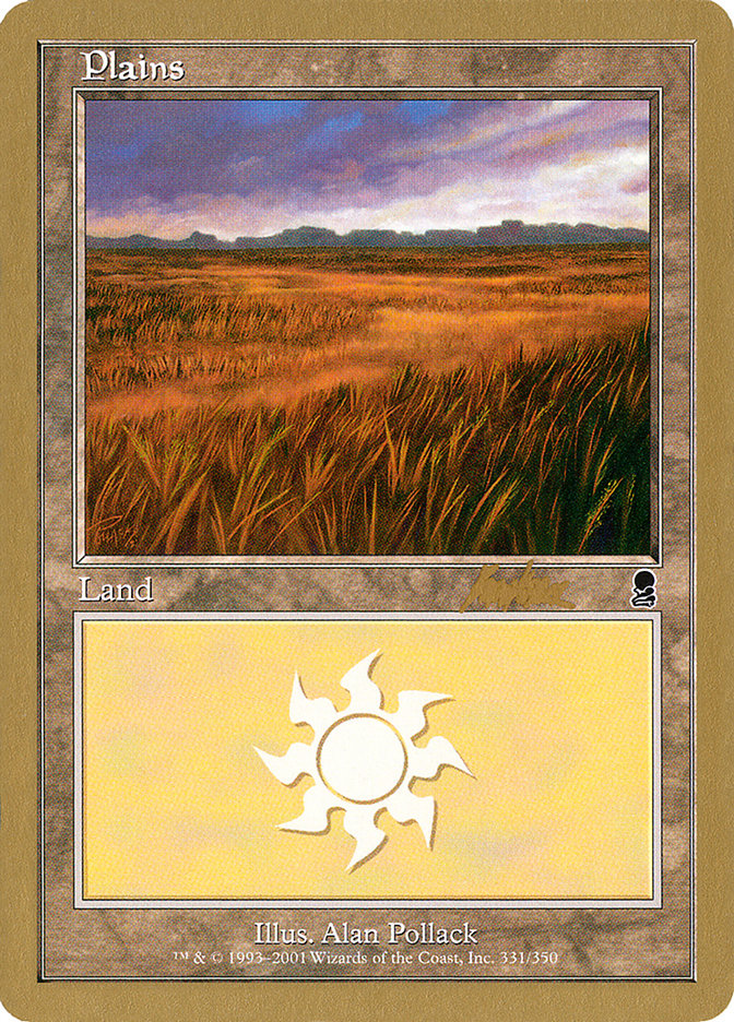 Plains (bk331a) (Brian Kibler) [World Championship Decks 2002] MTG Single Magic: The Gathering    | Red Claw Gaming