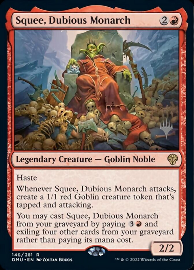 Squee, Dubious Monarch (Promo Pack) [Dominaria United Promos] MTG Single Magic: The Gathering    | Red Claw Gaming