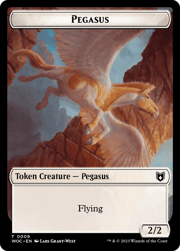 Pirate // Pegasus Double-Sided Token [Wilds of Eldraine Commander Tokens] MTG Single Magic: The Gathering    | Red Claw Gaming