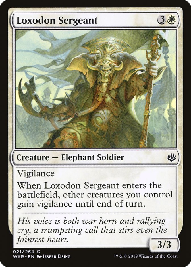 Loxodon Sergeant [War of the Spark] MTG Single Magic: The Gathering    | Red Claw Gaming