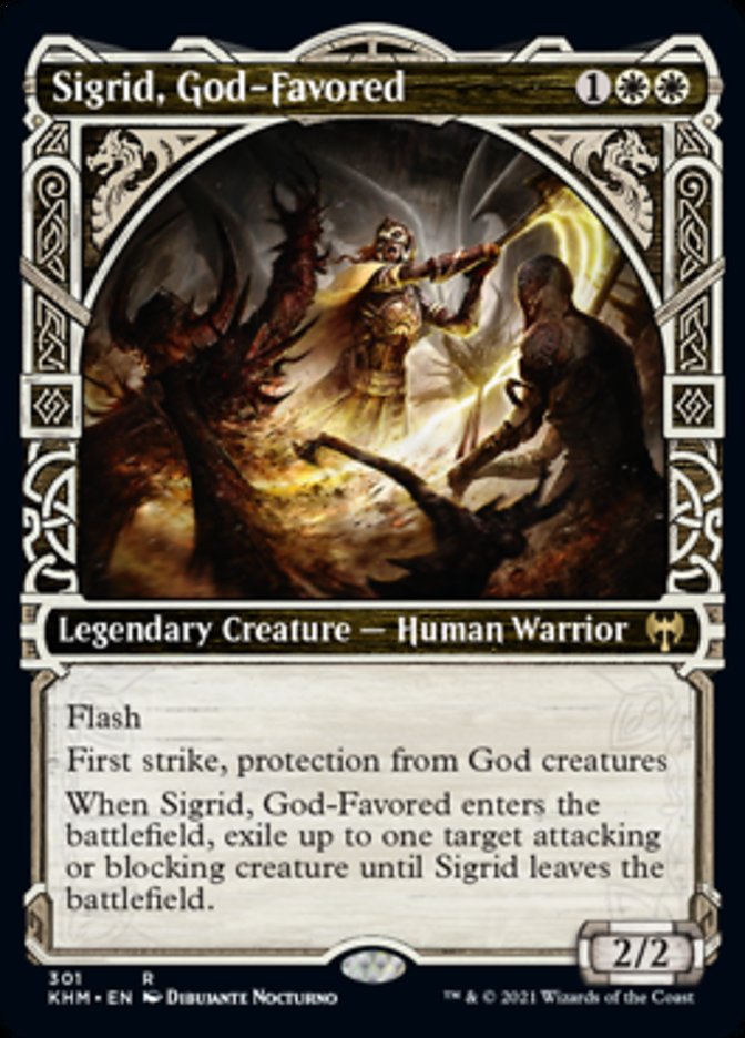 Sigrid, God-Favored (Showcase) [Kaldheim] MTG Single Magic: The Gathering    | Red Claw Gaming