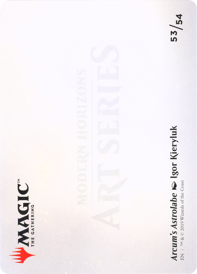 Arcum's Astrolabe // Arcum's Astrolabe [Modern Horizons Art Series] MTG Single Magic: The Gathering    | Red Claw Gaming