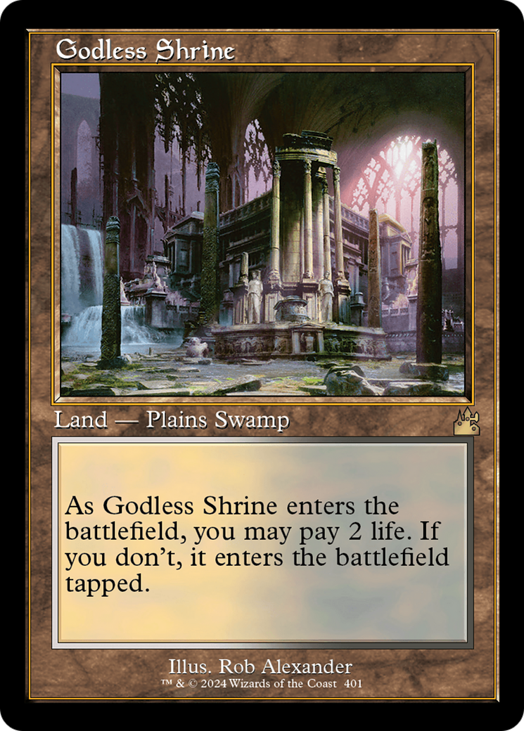 Godless Shrine (Retro) [Ravnica Remastered] MTG Single Magic: The Gathering    | Red Claw Gaming