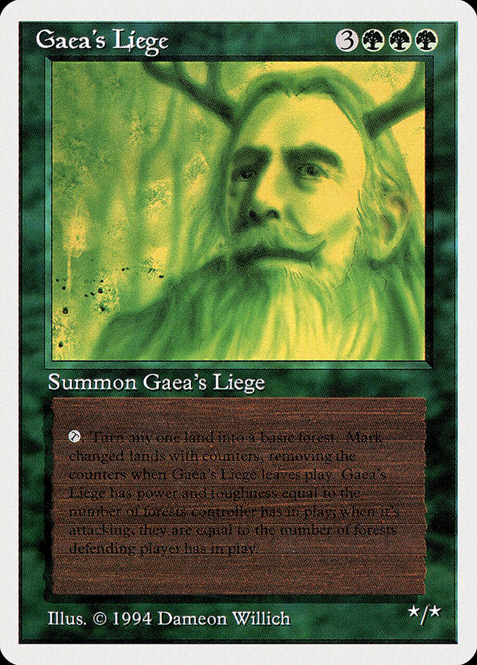 Gaea's Liege [Summer Magic / Edgar] MTG Single Magic: The Gathering    | Red Claw Gaming
