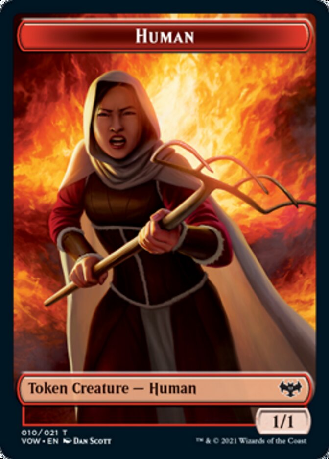 Human Token (010) [Innistrad: Crimson Vow Tokens] MTG Single Magic: The Gathering    | Red Claw Gaming