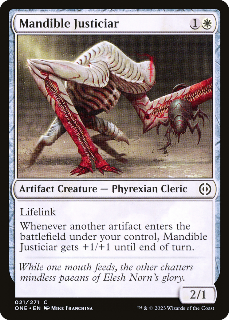 Mandible Justiciar [Phyrexia: All Will Be One] MTG Single Magic: The Gathering    | Red Claw Gaming