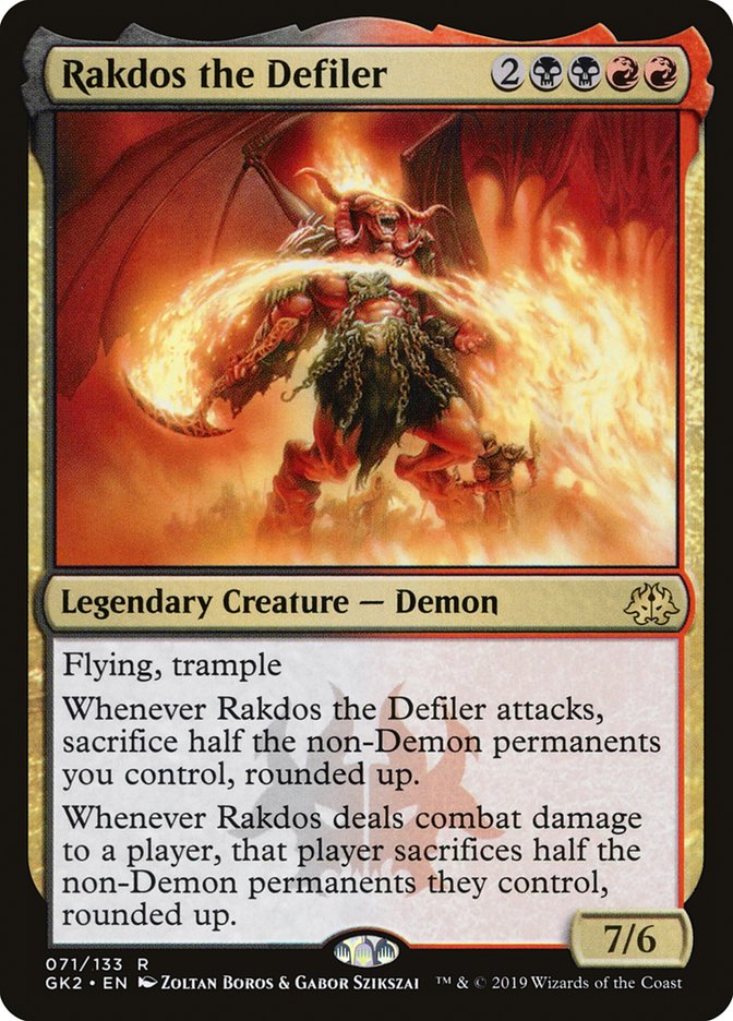 Rakdos the Defiler [Ravnica Allegiance Guild Kit] MTG Single Magic: The Gathering    | Red Claw Gaming