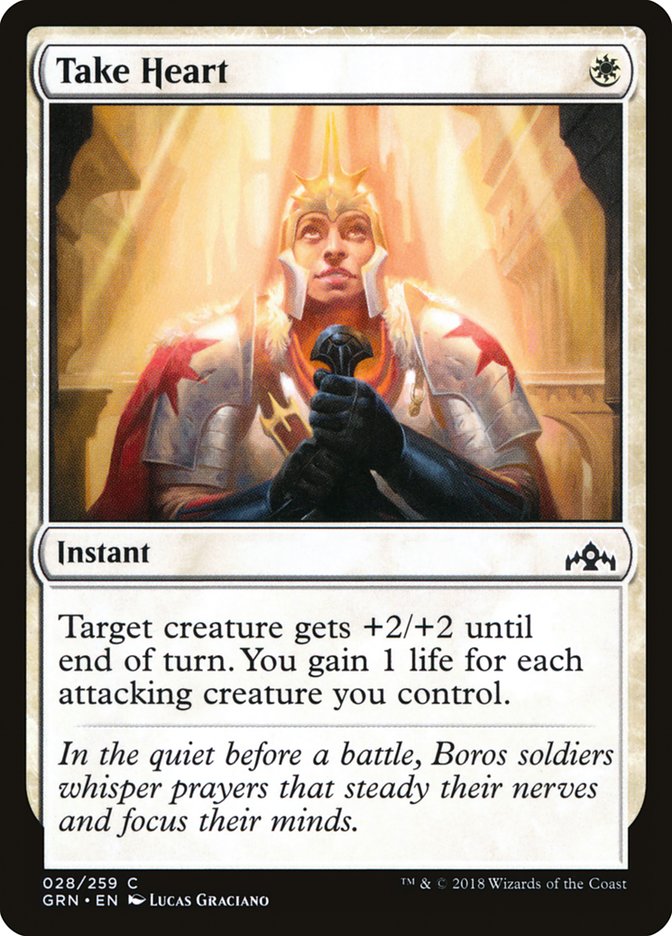 Take Heart [Guilds of Ravnica] MTG Single Magic: The Gathering    | Red Claw Gaming
