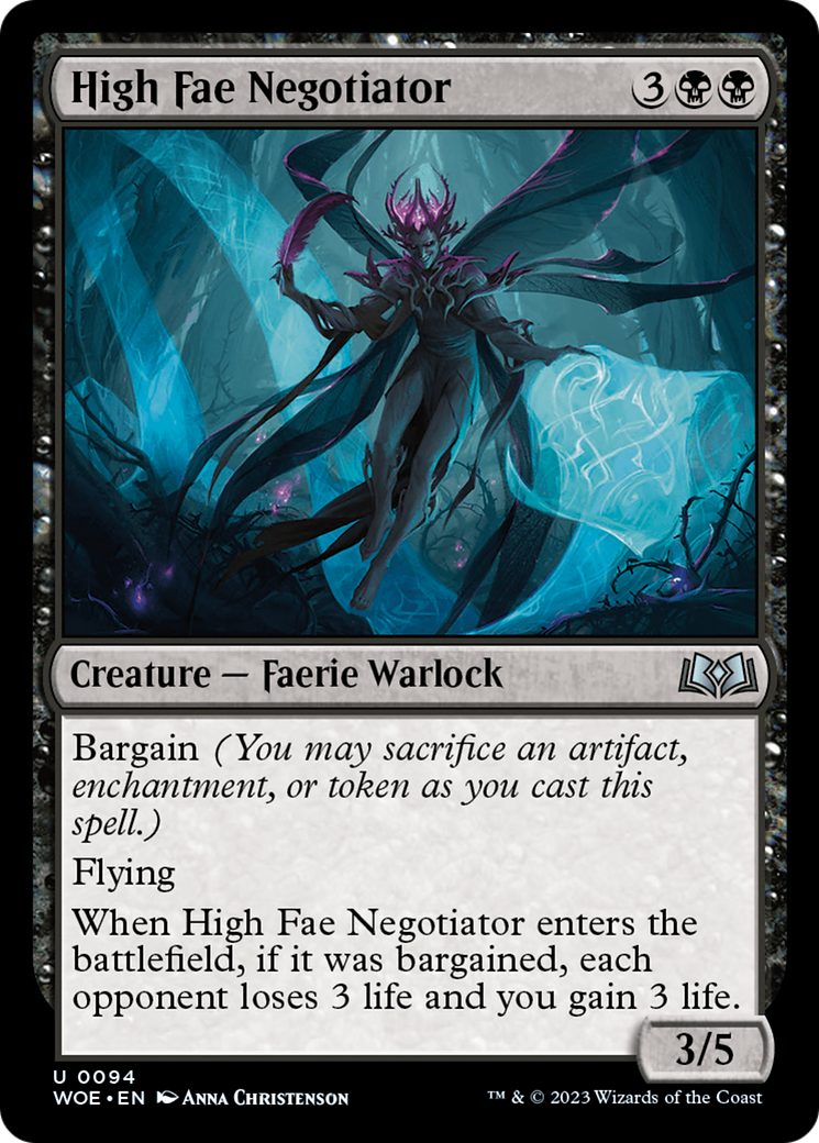 High Fae Negotiator [Wilds of Eldraine] MTG Single Magic: The Gathering    | Red Claw Gaming