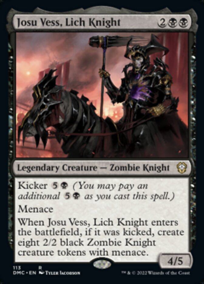 Josu Vess, Lich Knight [Dominaria United Commander] MTG Single Magic: The Gathering    | Red Claw Gaming
