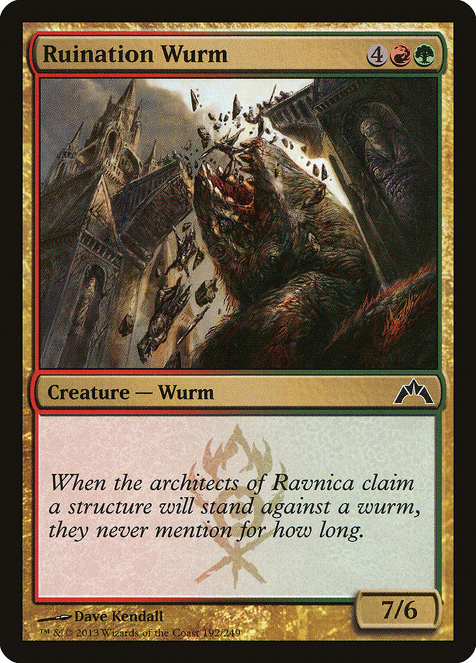 Ruination Wurm [Gatecrash] MTG Single Magic: The Gathering    | Red Claw Gaming