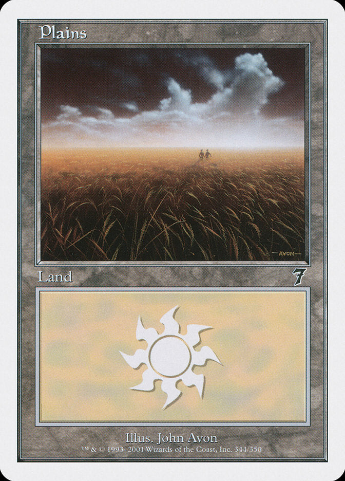 Plains (344) [Seventh Edition] MTG Single Magic: The Gathering    | Red Claw Gaming